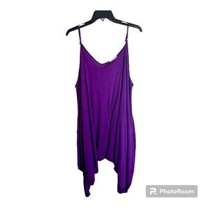Lady Cunaceous 2X Purple Romper Harem Style